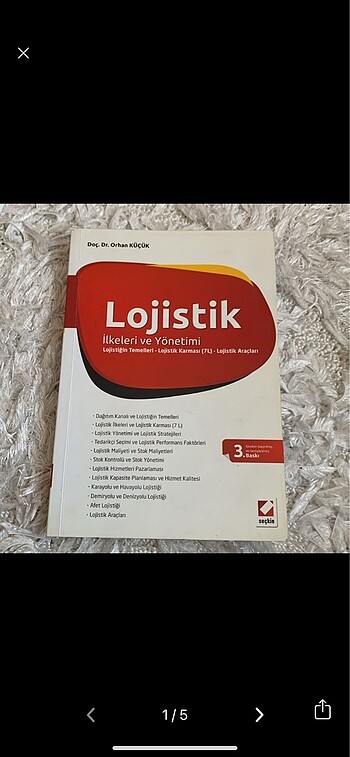Lojistik ilkeleri ve yönetimi kitabı