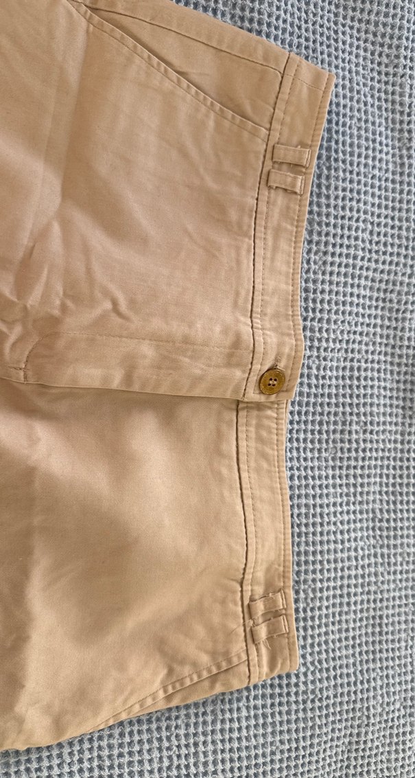 Bej Midi Hamile Keten Etek - Görsel 3