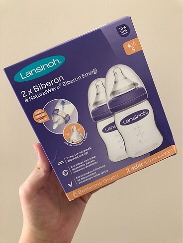 Lansinoh Yavaş Akışlı Biberon