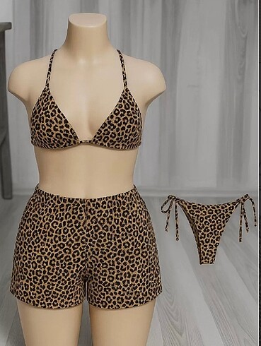 Diğer Leopar bikini set