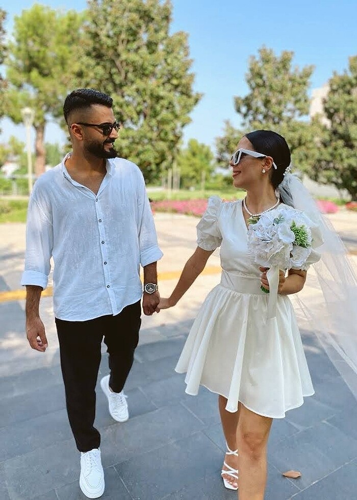 Mini nikah elbisesi - Görsel 3