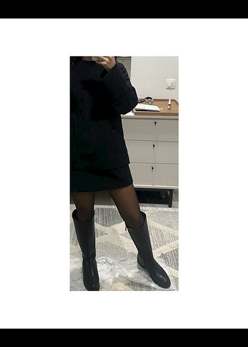 Kadın Siyah çizme - Görsel 4