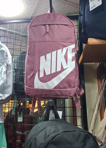 Nike Pudra Pembe Sloganli Sirt Cantasi