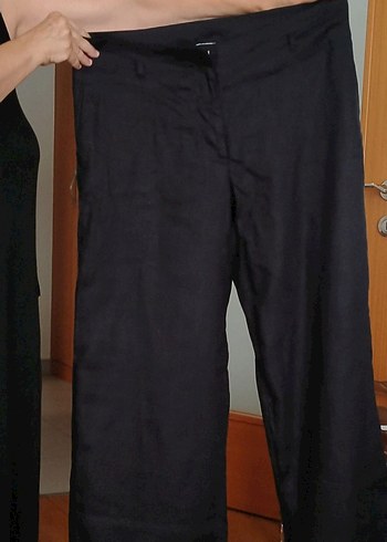 H&M siyah ketennpantolon