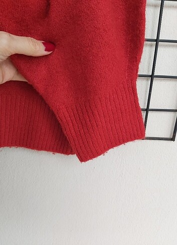 xl Beden kırmızı Renk H&M Oversize Kazak