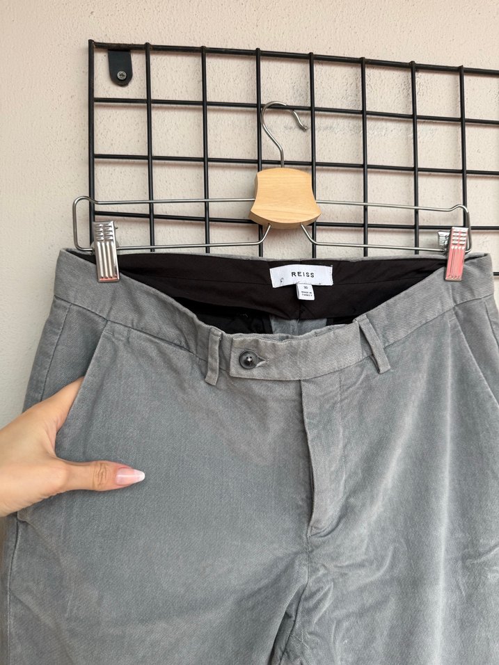 Gri kadife pantolon - Görsel 2