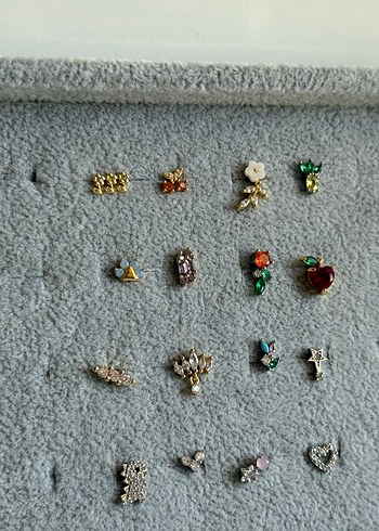 Kararmaz çelik kulak tragus piercing küpe - Görsel 2