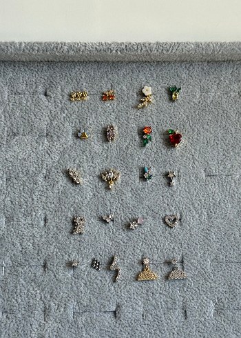 Kararmaz çelik kulak tragus piercing küpe - Görsel 3