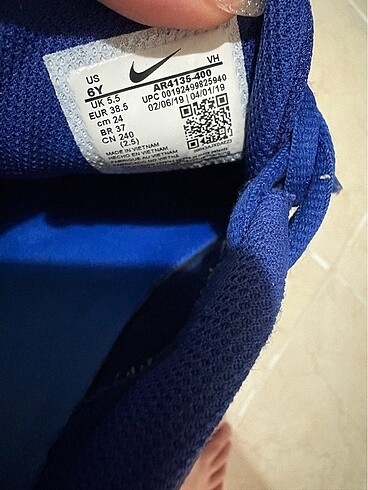 38,5 Beden lacivert Renk Nike orjinal