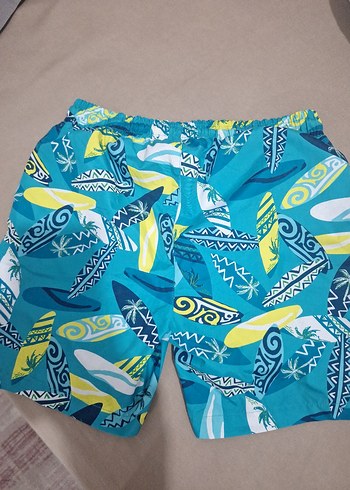 Erkek Çocuk Renkli Desenli Mayo Şort - Görsel 6