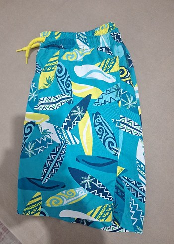 Erkek Çocuk Renkli Desenli Mayo Şort - Görsel 3