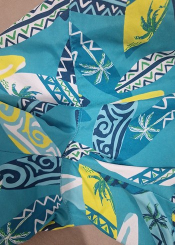 Erkek Çocuk Renkli Desenli Mayo Şort - Görsel 5