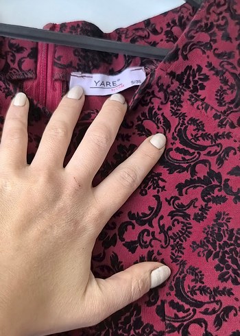 Bordo Desenli jile - Görsel 2