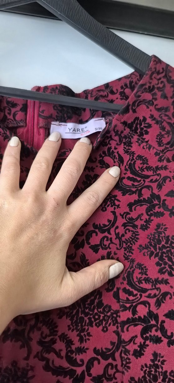 Bordo Desenli jile - Görsel 2