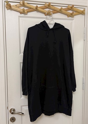 Diğer Minik Terzi Siyah Oversize Kapusonlu Sweat Tunik