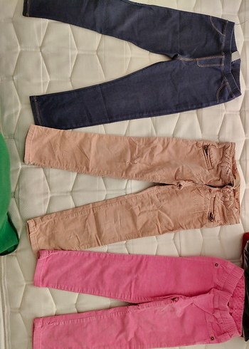 Kemer Detaylı Kız Çocuk Pembe Denim Pantolon