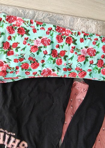 Çiçek Desenli Pamuklu Kız gömlek - Görsel 4