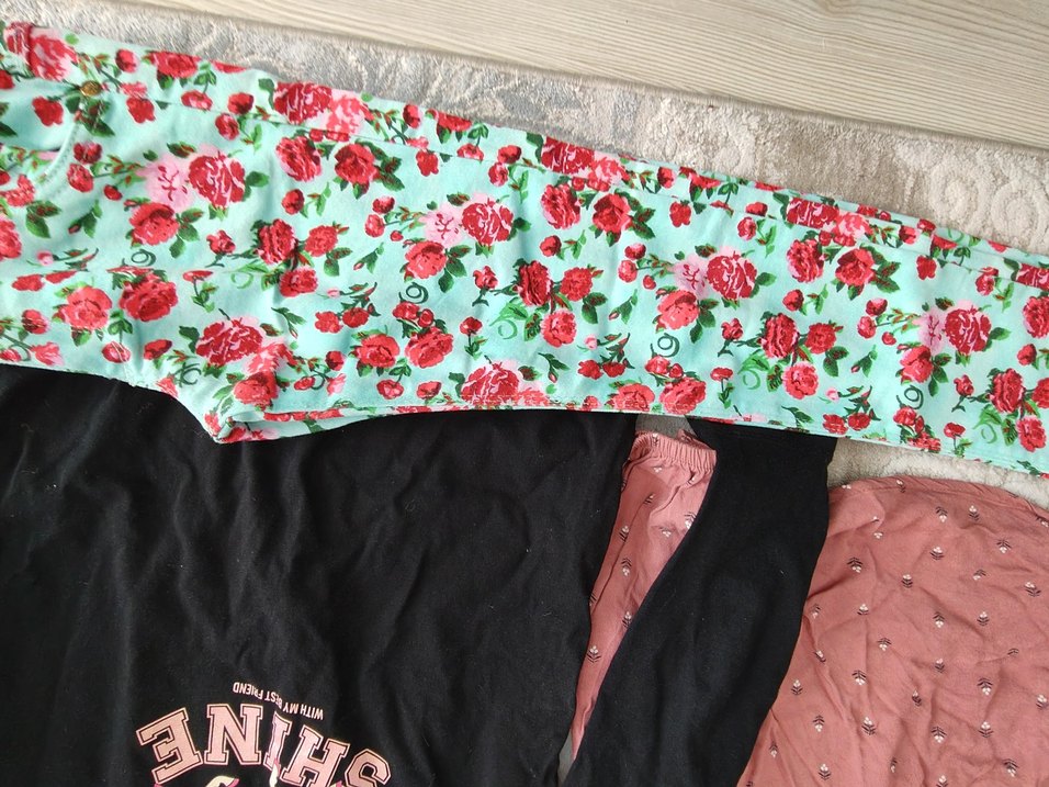 Çiçek Desenli Pamuklu Kız gömlek - Görsel 4