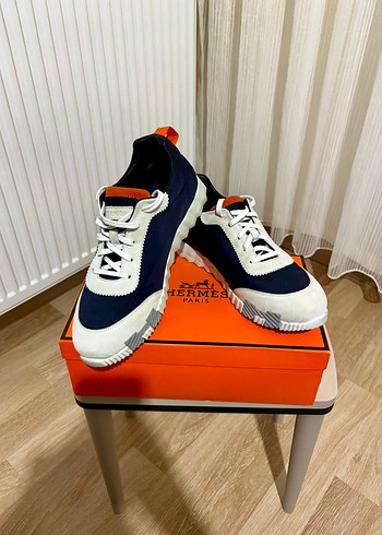 Hermes Bouncing Lacivert Beyaz Sneaker