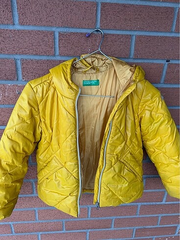 Benetton orjinal unisex cocuk yağmurluk mont