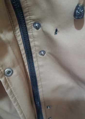 Düğmeli Bej Uzun Kadın Ceket - Görsel 3