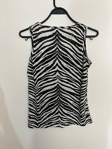 universal Beden Zebra desenli bluz