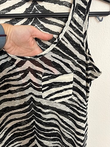Diğer Zebra desenli bluz