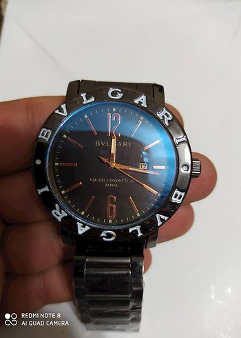 Bvlgari Siyah Metal Bilezikli Sik Saat