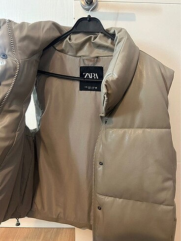Zara Zara Deri Yelek