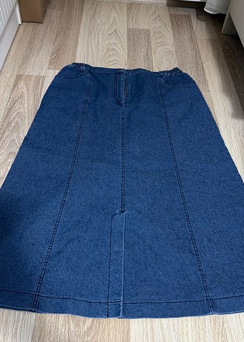 Diğer Koyu Mavi Denim Etek