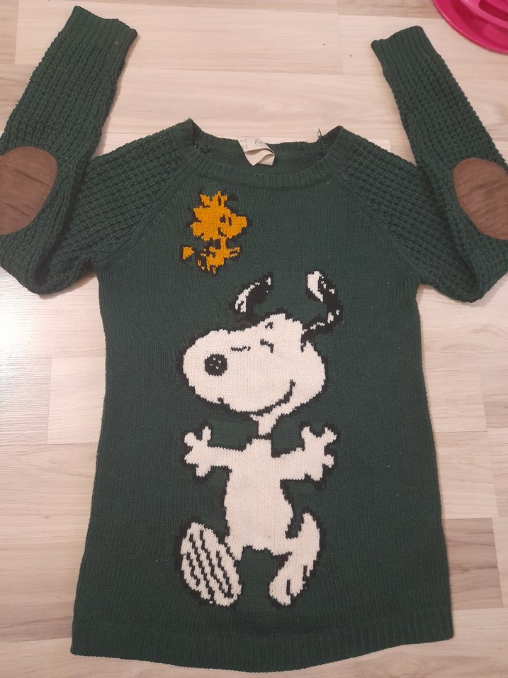 Nakışlı Uzun Kollu Triko Kazak - Görsel 3