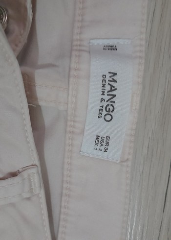 pudra Kadın Midi Pamuk Pantolon - Görsel 2