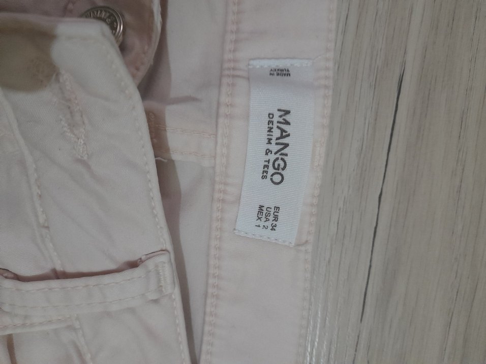 pudra Kadın Midi Pamuk Pantolon - Görsel 2