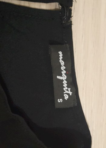 Düğmeli Siyah Uzun Kollu Bluz - Görsel 2