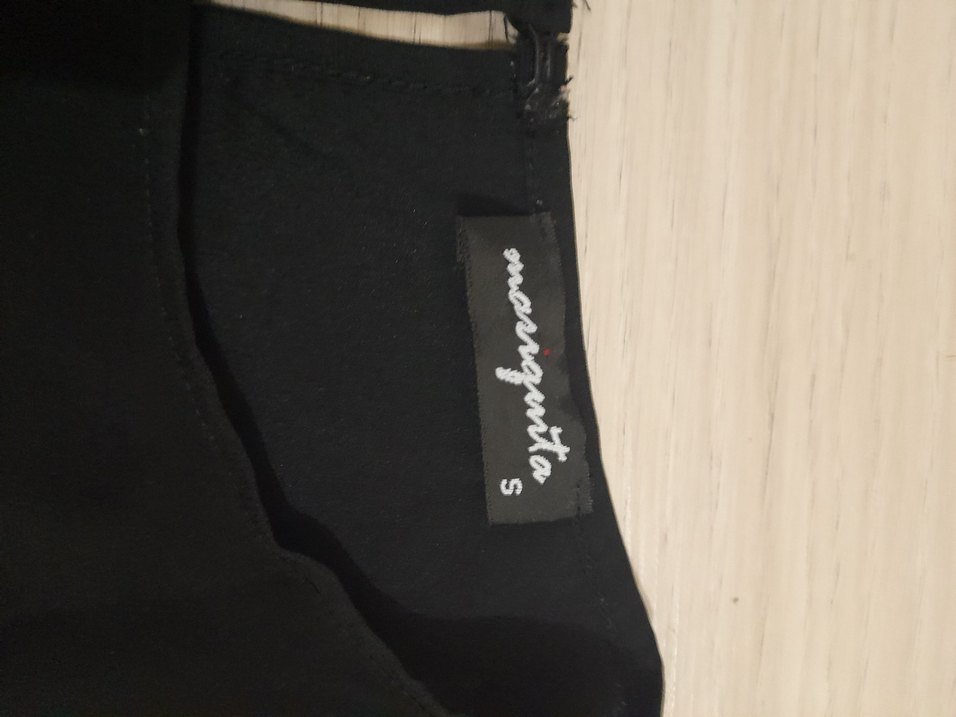 Düğmeli Siyah Uzun Kollu Bluz - Görsel 2