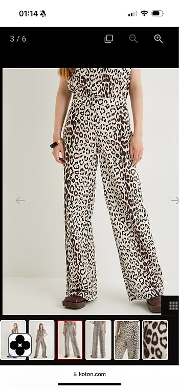 Koton leoparlı pantolon