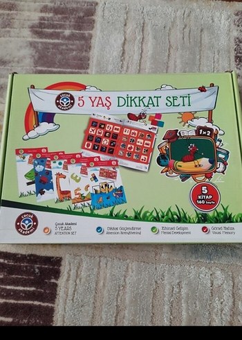 5 Yaş Dikkat Seti - 5 Kitap