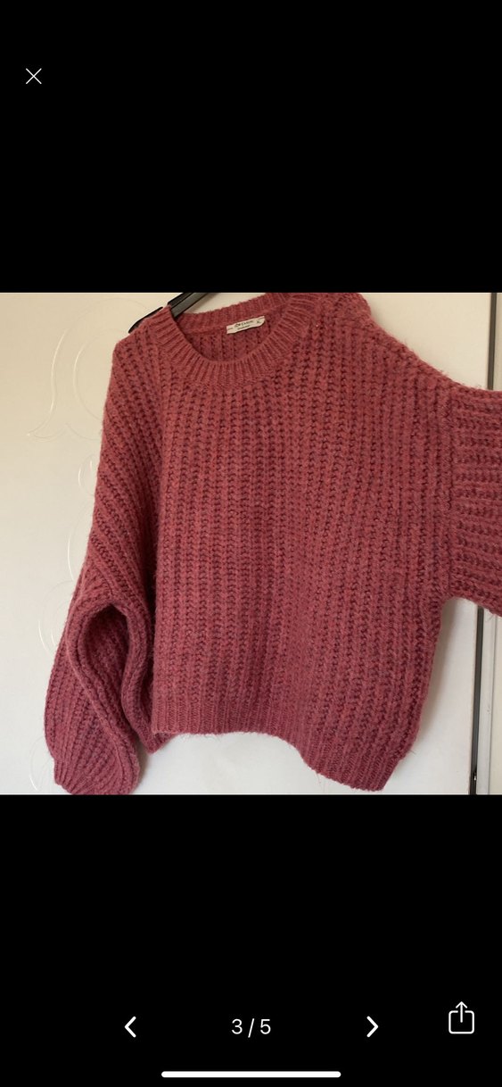 Pembe Örgü Kadın Kazak LCW Casual - Görsel 2