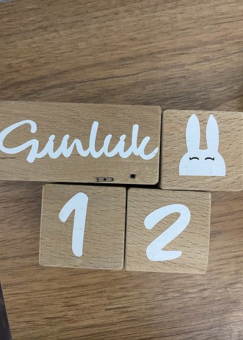 Beyaz Ahşap Oyuncak Blok Seti - Görsel 3