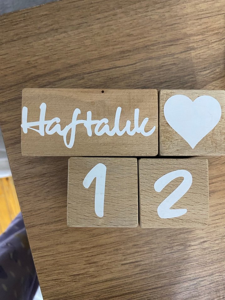 Beyaz Ahşap Oyuncak Blok Seti - Görsel 4