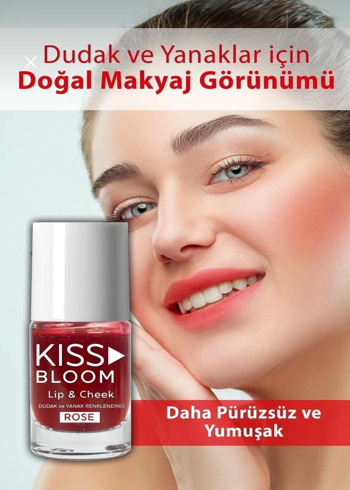Kiss Bloom Dudak ve Yanak Renklendirici 11ml - Görsel 2