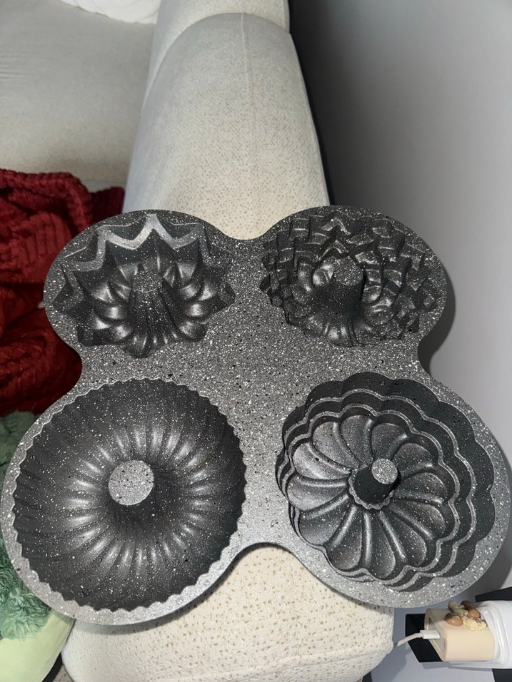 4'lü Gri Kek Kalıbı Seti - Görsel 2