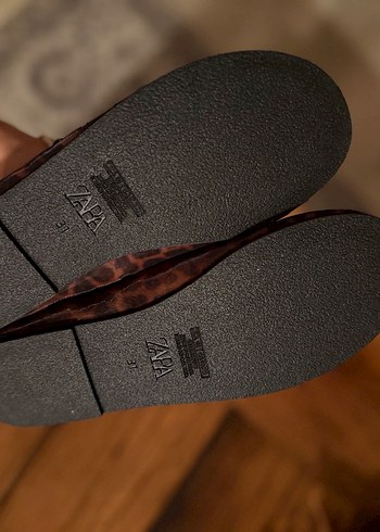 Kahverengi Leopar Desenli Tokalı babet - Görsel 3