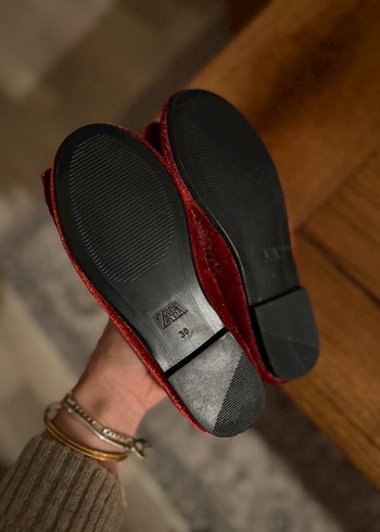 Kız Çocuk Kırmızı Pilili Babet - Görsel 3