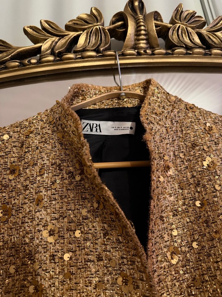 zara payetli kaban - Görsel 3