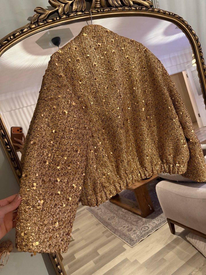 zara payetli kaban - Görsel 2