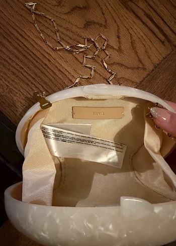 Mango zincir askılı sedef çanta - Görsel 2