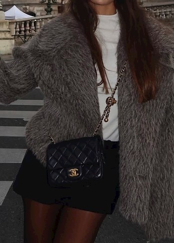 MAİ Kahverengi,tütlü Midi Kadın Kaban - Görsel 4