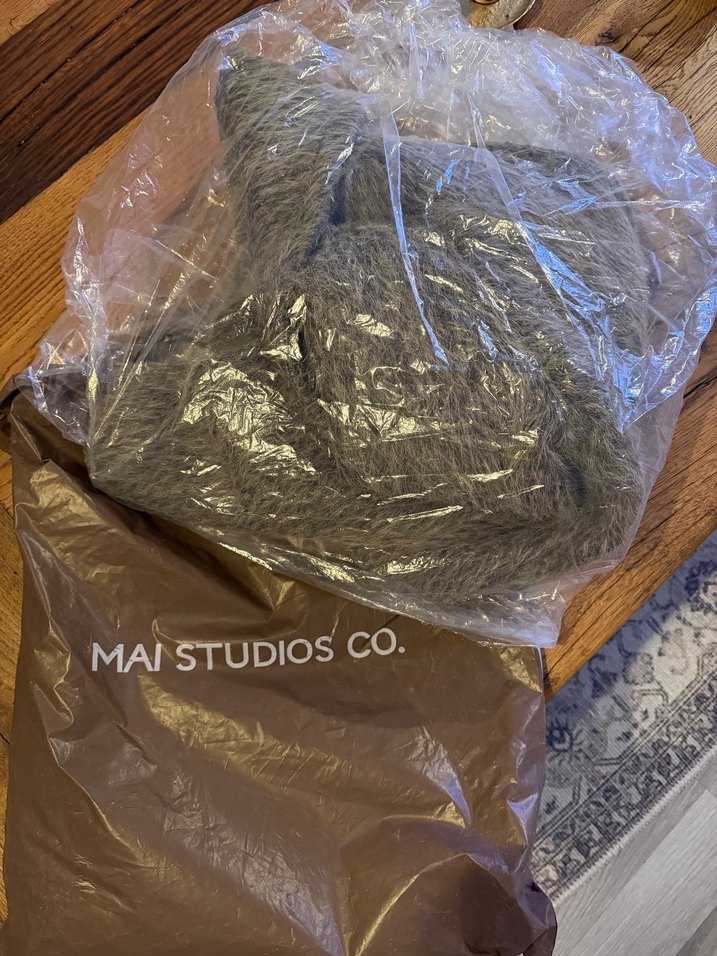 MAİ Kahverengi,tütlü Midi Kadın Kaban - Görsel 2