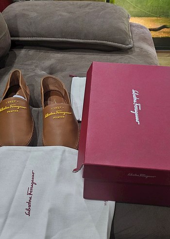 Salvatore Ferragamo Ferragamo Kahverengi Deri Loafer